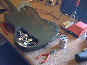 Electric guitar repair