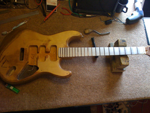 Electric guitar restoration